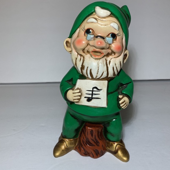 VTG Elves Playing Musical Instruments Holding Music Made In Japan Gnomes Holiday - Picture 12 of 14